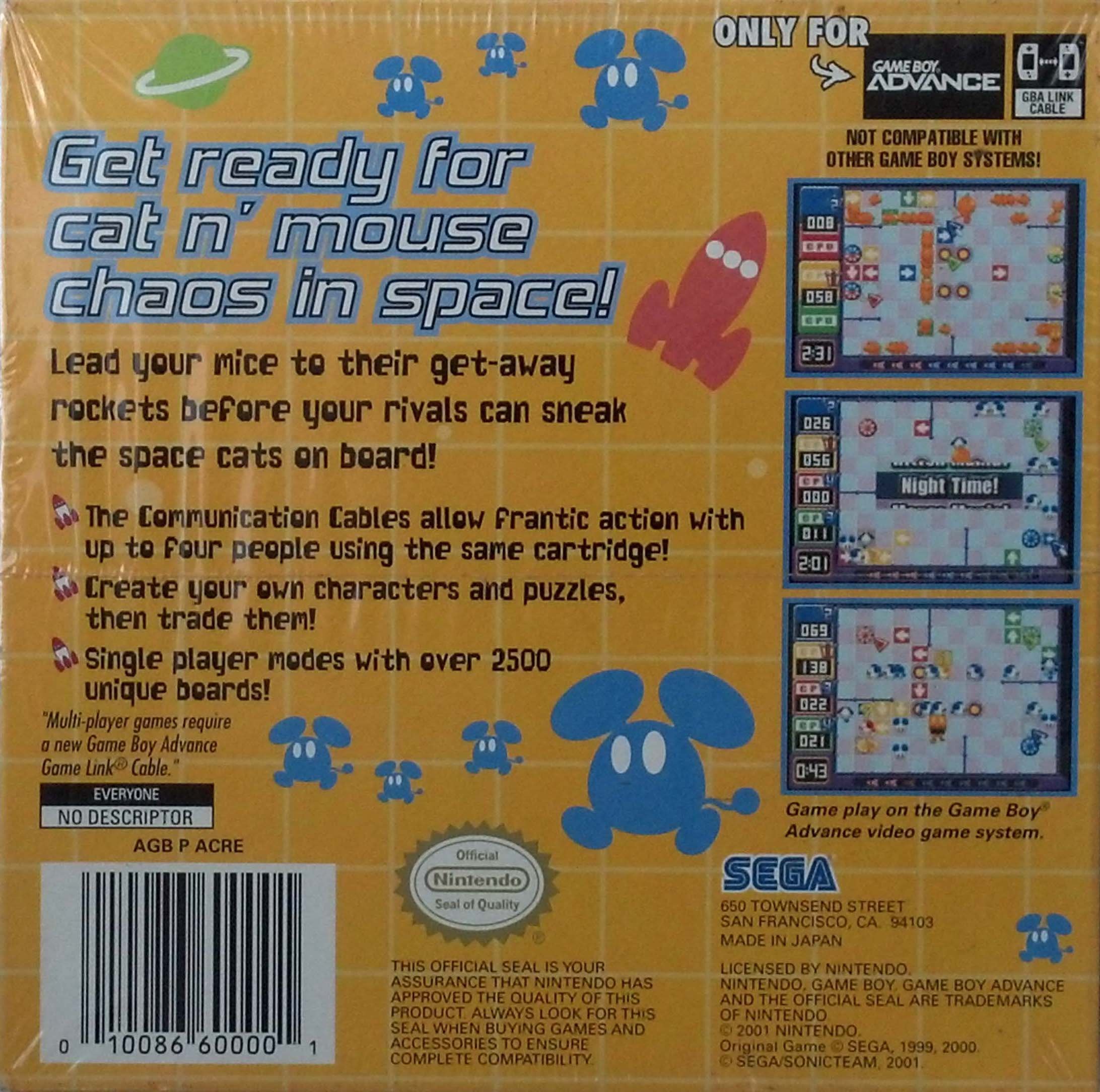 Amazon.com: Chu Chu Rocket - Game Boy Advance : Game Boy Advance